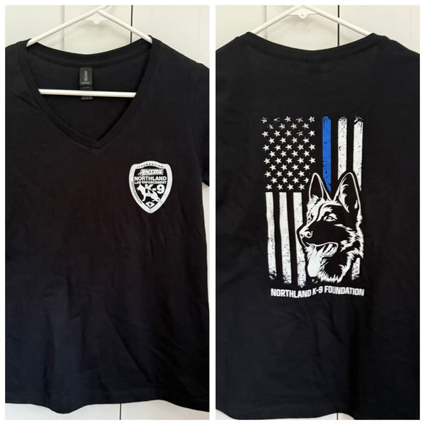 Black V-Neck T-Shirt